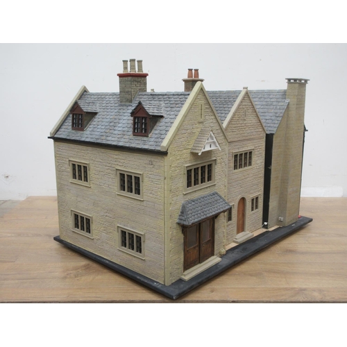 522A - A large modern Doll's House in the form of a Cotswold Manor 3ft 5in W x 2ft 6in H