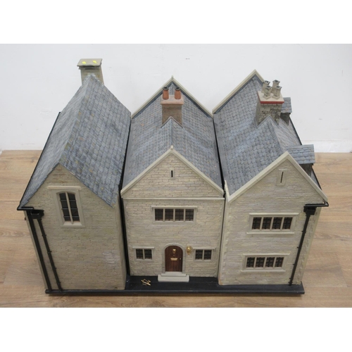 522A - A large modern Doll's House in the form of a Cotswold Manor 3ft 5in W x 2ft 6in H