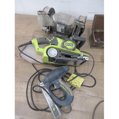 547 - Two boxes of electric Tools including Sanders, etc