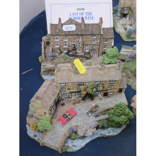 575 - A collection of Last of the Summer Wine and Lilliput Lane Cottages