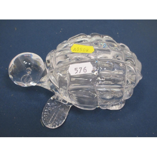 576 - Seven glass animal Figures