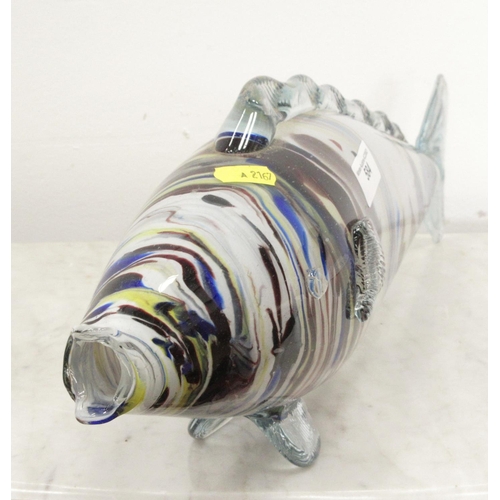 584 - A Murano glass Fish 1ft 11in L