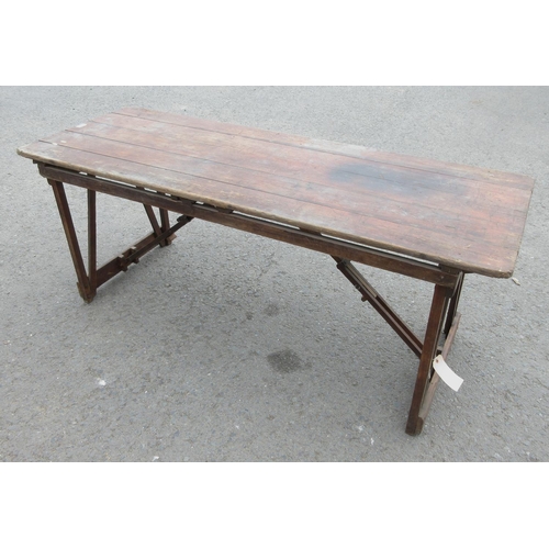 643A - A wooden Trestle Table