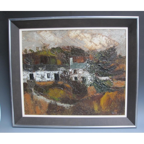 241 - GWILYM PRICHARD RCA (1931-2015) Farmhouses, Pembrokeshire, signed 'Gwilym Prichard' and dated 1977,(... 