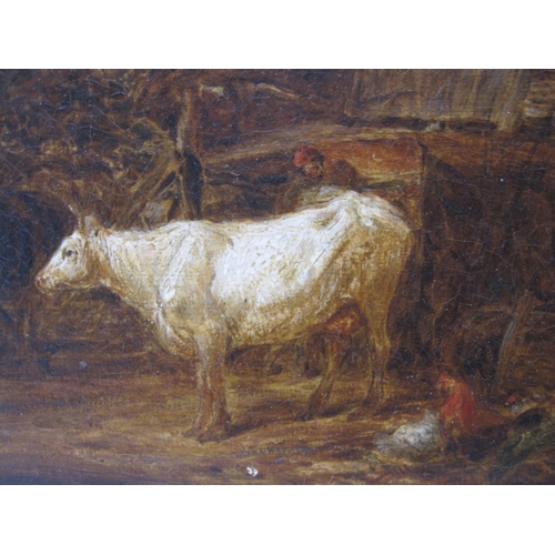 249 - JOHN LINNELL (1792-1882).Milking Time, signed 'J.Linnell' (lower right), oil on canvas, 7 1/2 x 9in.... 