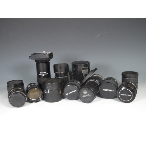 345 - Two Takumar Lenses by Pentax and a selection of other lenses