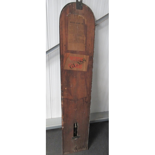 359 - A large enamel Stephens Inks Advertising Thermometer, 5ft high, 12in wide, the thermometer intact, o... 