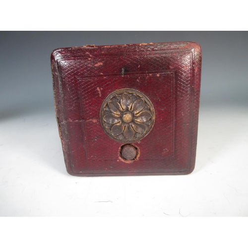 394 - A 19th Century repeater Carriage Clock by Drocourt, stamped 8158 and DC to the backplate, with lower... 