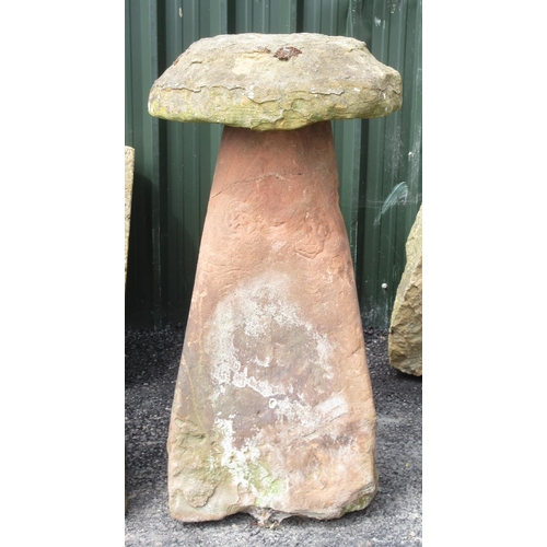 415 - An antique Staddle Stone 3ft 4in H x 1ft 8in D (crack to base)