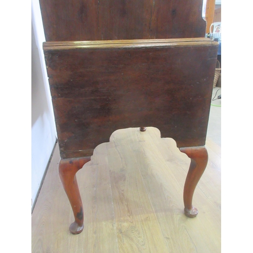 436 - An 18th Century walnut Chest on Stand, the upper section with three short drawers over three long, t... 