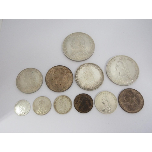 71 - Victoria Jubilee Head 1887 High Grade Loose Set, consisting of: Threepence, sixpence x2 (withdrawn t... 