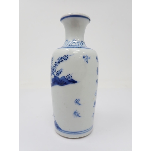 316 - A quantity of Chinese 19th Century and later blue and white China including a bottle-shaped Vase, 10... 