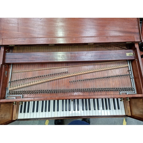 339 - An 18th Century Harpsichord by Jacobus and Abraham Kirckman, London 1787, a single manual in mahogan... 