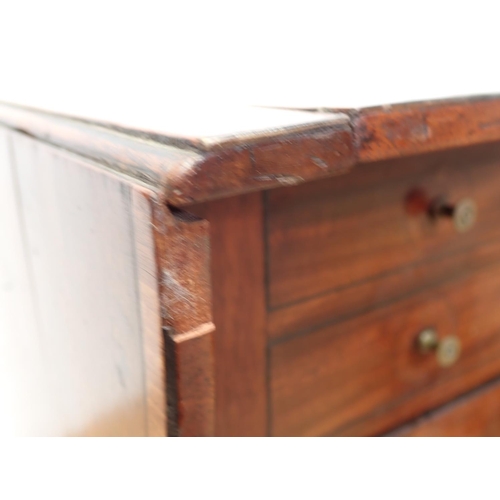 65 - An Edwardian mahogany Table Display Cabinet with glazed sides on square cut supports 2ft 5in W x 2ft... 