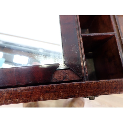 99 - A mahogany and glazed Cabinet (one pane A/F),  a folding Rack, wooden Bowl, enamel Pail and a glass ... 