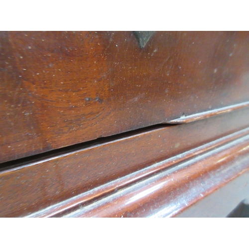 16 - A mahogany veneered Bureau Bookcase with astragal glazed upper section 6ft 2in H x 2ft 6in W