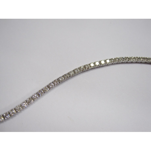 172 - A Diamond Tennis Bracelet claw-set approx seventy brilliant-cut stones, total diamond weight 2.70ct,... 