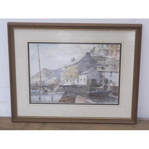 271 - G. BRAMPTON. Polperro Harbour, signed and dated (19)94, watercolour, 10 1/4 x 14in