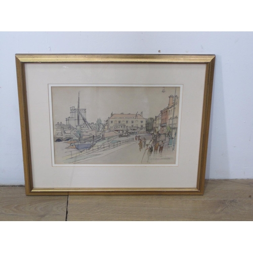 299 - F. MILTON CASHMIRE. The London Apprentice, North Isleworth, signed, watercolour, 9 1/2 x 14in; a wat... 