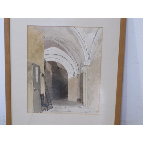 299 - F. MILTON CASHMIRE. The London Apprentice, North Isleworth, signed, watercolour, 9 1/2 x 14in; a wat... 