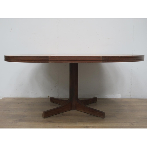 32 - A 1960's Teak extending Dining Table 4ft W x 2ft 5in H