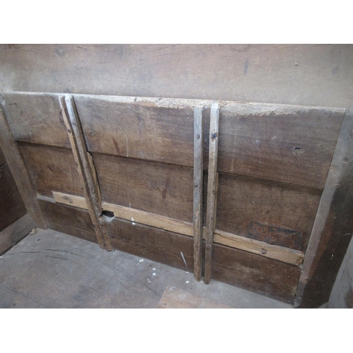 356 - A 16th/17th Century joined oak Grain Ark 4ft 5in W x 3ft 5in H