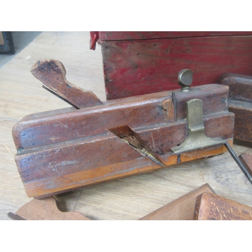 360 - A box of moulding Planes and another box of carpenter's Tools