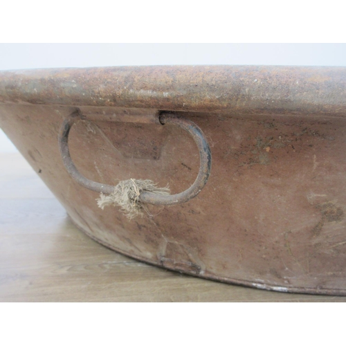 394 - A circular tin Bath 3ft 1in D