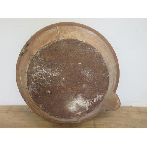 394 - A circular tin Bath 3ft 1in D