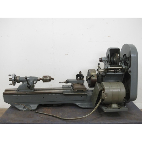 435 - A Myford engineering  Lathe, single phase, 3ft 7in L with a selection of accessories (Passed PAT Tes... 