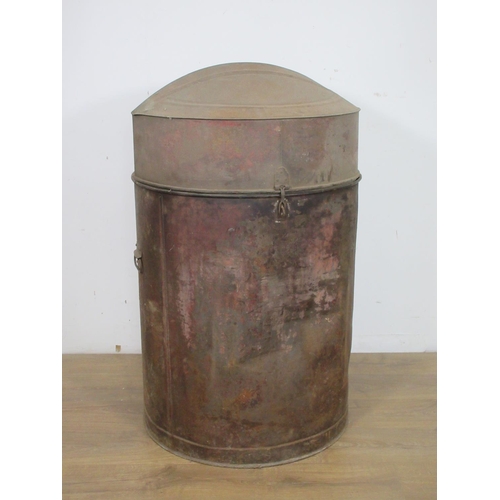 445 - A cylindrical Oil Dispenser 3ft 6in H x 2ft 2 1/2in D