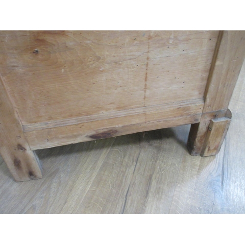 458 - A Georgian pine Chest of three short and three long drawers 3ft 11in H x 3ft 7in W