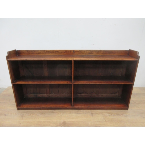 509 - A mahogany Bookcase of four bays 4ft 6in W x 2ft 4in H