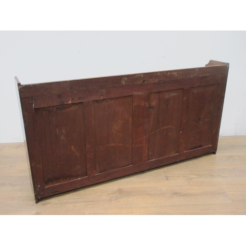 509 - A mahogany Bookcase of four bays 4ft 6in W x 2ft 4in H