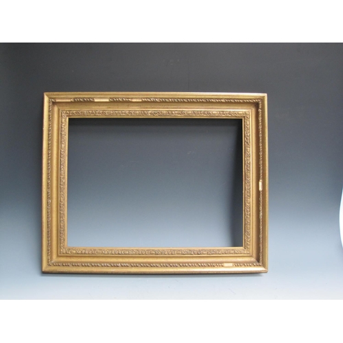 270 - Three gilt decorated picture frames with rebate sizes 15 1/2 x 21 1/2in; 14 1/2 x 19 1/2, 15 3/4 x 2... 