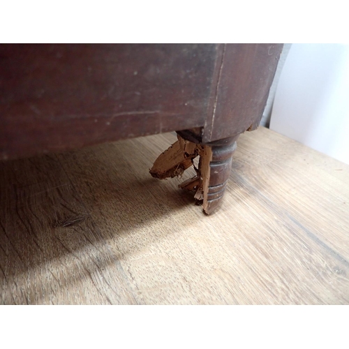 418 - A Victorian mahogany Dressing Chest of two short and two long drawers 5ft 10in H x 3ft 6in W