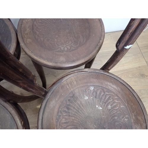 448 - Six bentwood Chairs