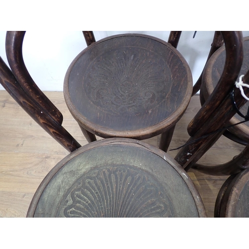 448 - Six bentwood Chairs