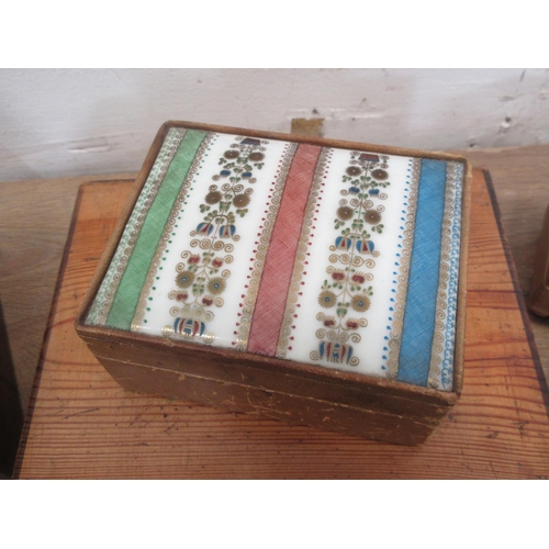 459 - A collection of assorted Boxes including a Victorian walnut Tunbridge inlaid Jewellery Box