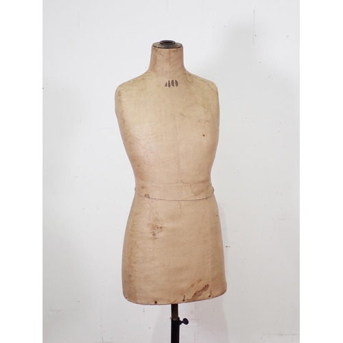 85 - A 19th Century Dressmaker's Mannikin 4ft 8in H