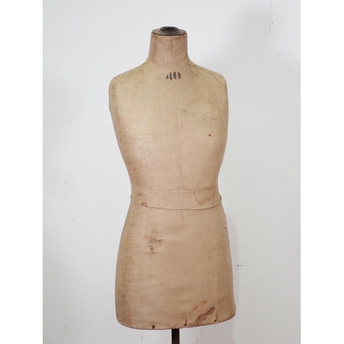 85 - A 19th Century Dressmaker's Mannikin 4ft 8in H