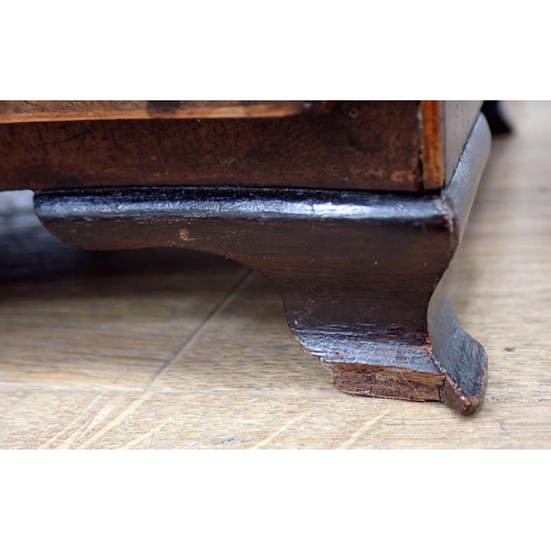 137 - A mahogany Wine Table with trefoil top, an Edwardian Towel Rail, a folding Cake Stand, a mahogany an... 