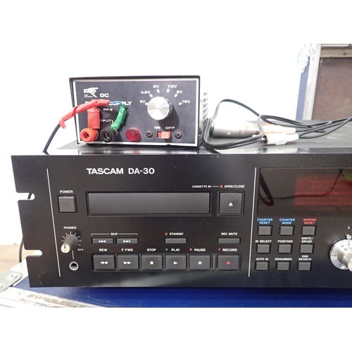 138 - A Tascam DA-40 and a Tascam DA-30 DAT recording Deck, a Tascam DA-P1 portable DAT Recorder, a qty of... 