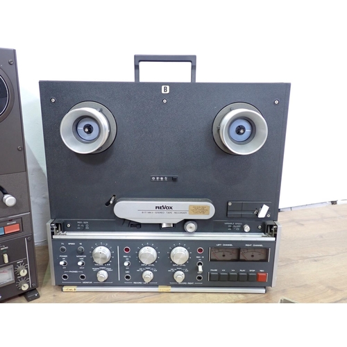 138A - A Tascam reel to reel Tape Recorder and a Revox reel to reel Recorder (failed PAT test - incorrect p... 