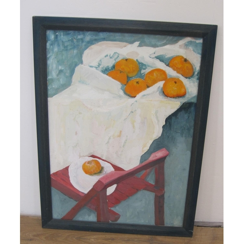 313 - CAROL VAUGHAN. 'Stepping Out', oil on board, 30 x 19 1/2in; a selection of other pictures in varying... 