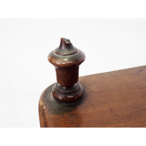 370 - A Victorian mahogany four tier Whatnot fitted drawer to base mounted upon turned supports and caster... 