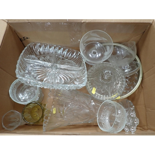 463 - A quantity of glassware including Vases, Rose Bowls, Candlesticks, etc.