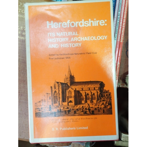 504 - Four boxes of Books including A.G Bradley, Worcestershire, and Books relating to Herefordshire and t... 