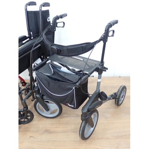 539 - Two Walking Aids, a Wheelchair and Mobility scooter Cover