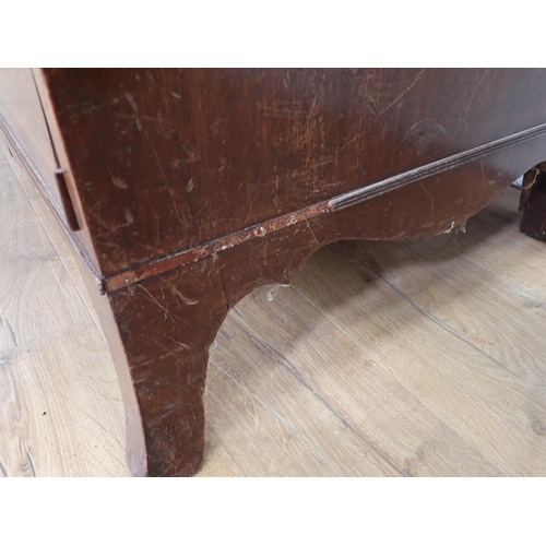 6 - A 19th Century mahogany and astragal glazed Secretaire Bookcase fitted three drawers to base mounted... 